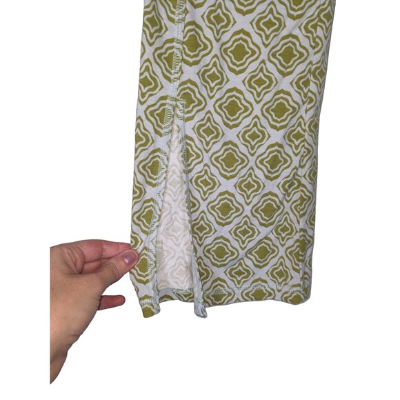 LA Hearts by Pacsun Pants S Womens Green Mod Print Split Flare Pull On High Rise - Picture 4 of 7